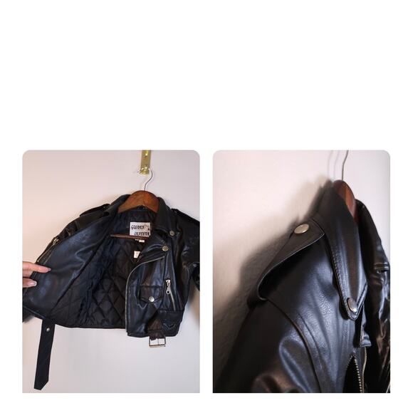 Harley-Davidson Toddler 3T Style Faux Leather Biker Black Jacket - Picture 6 of 11